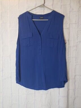 TORRID Flowy Sleeveless Top Royal Blue 1X